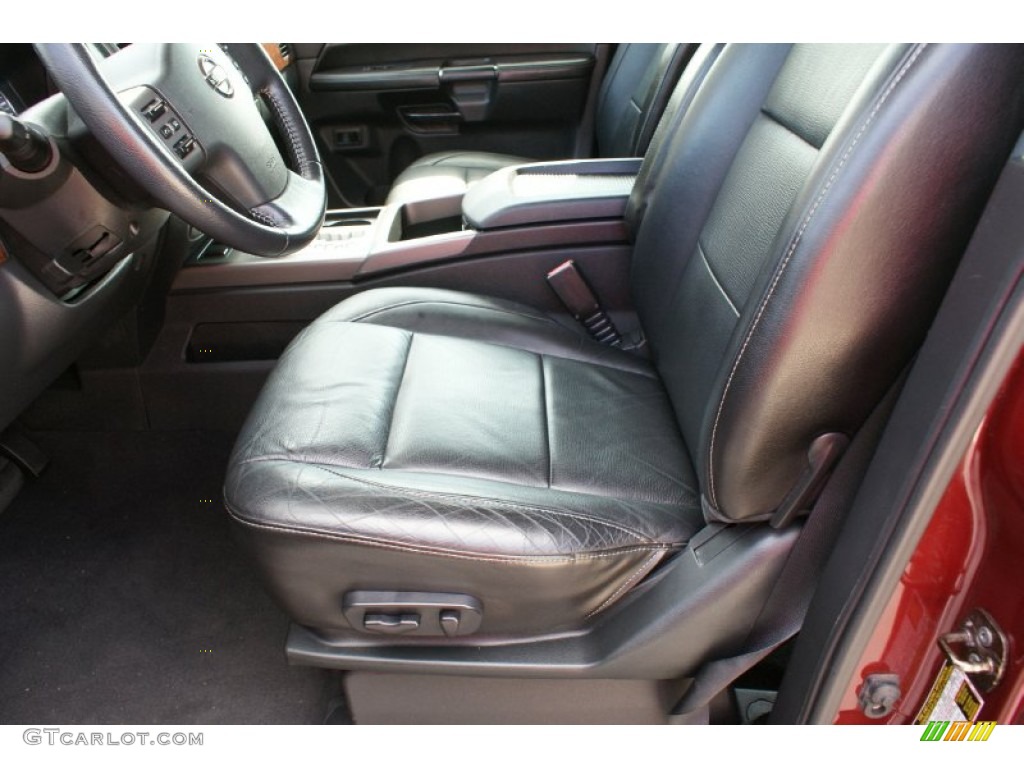 2010 Armada Titanium - Tuscan Sun Red Pearl / Charcoal photo #13
