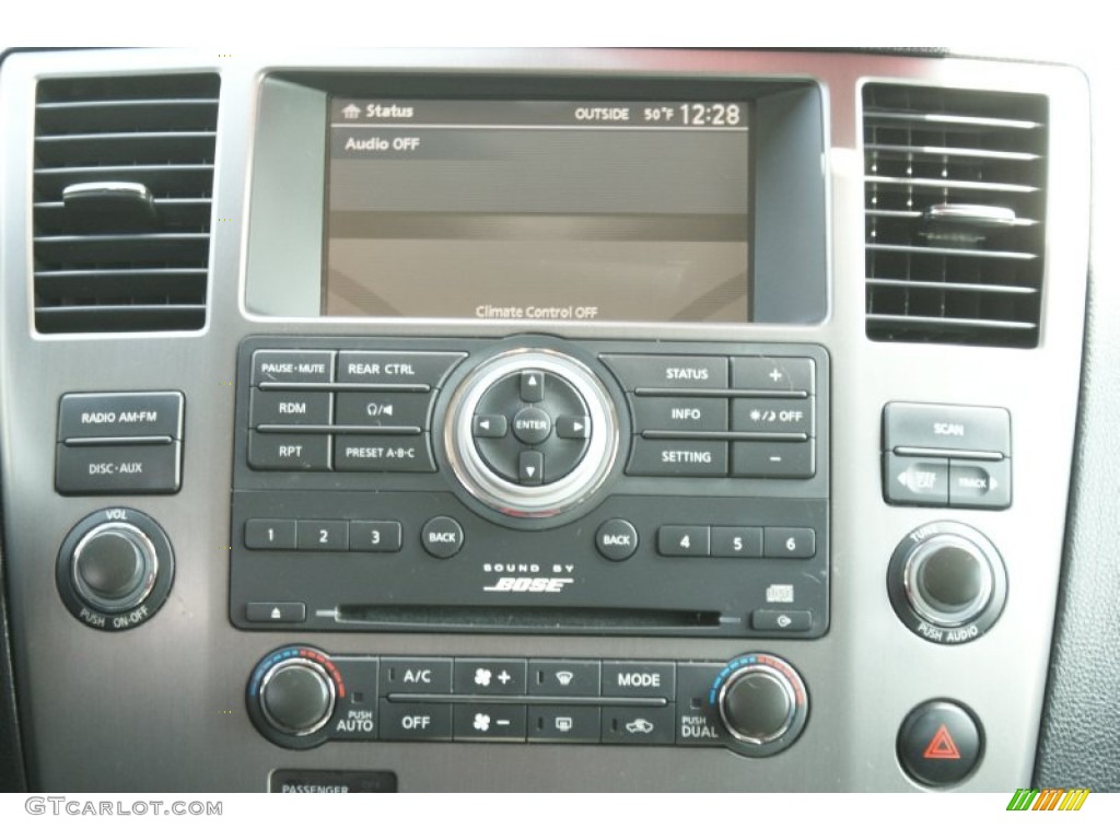 2010 Armada Titanium - Tuscan Sun Red Pearl / Charcoal photo #31