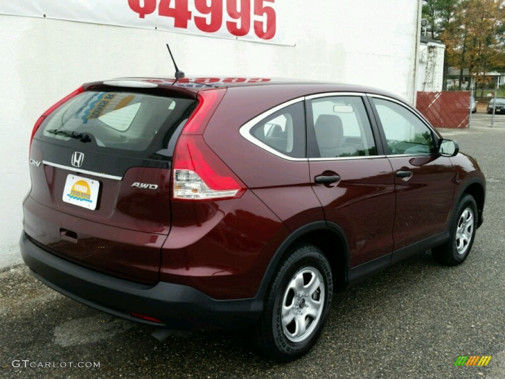 2012 CR-V LX 4WD - Basque Red Pearl II / Gray photo #22