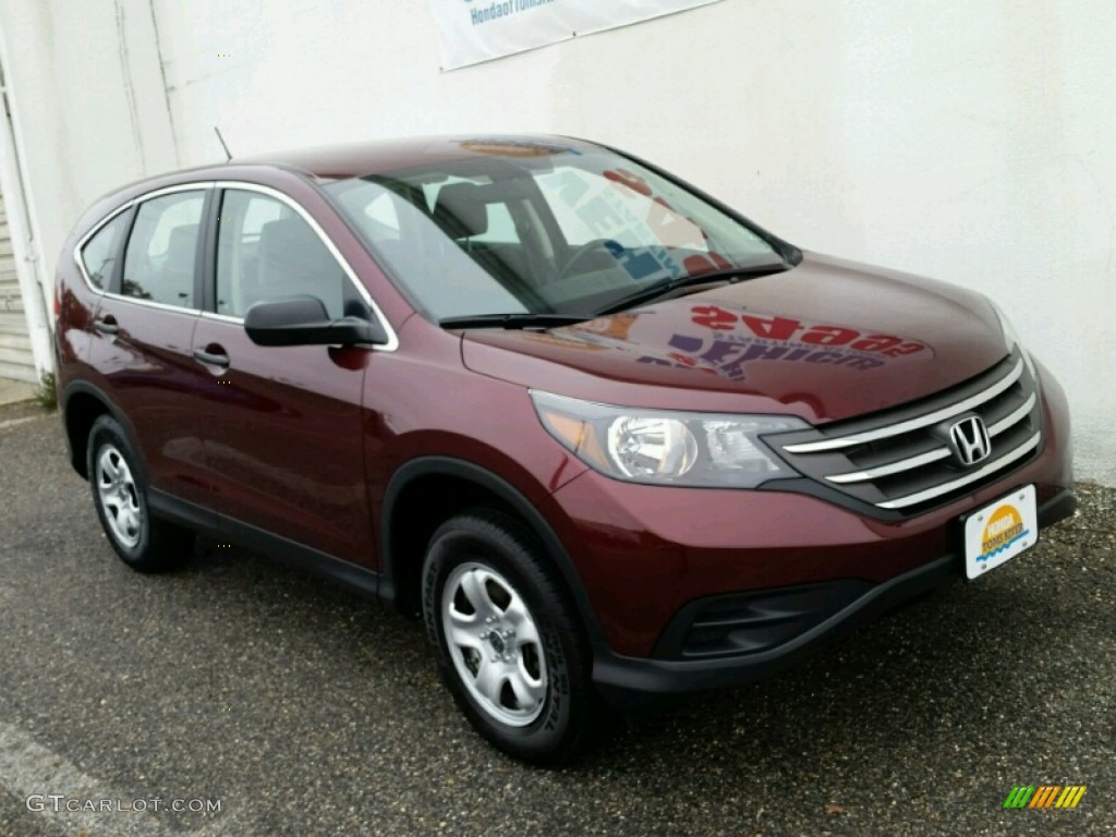 2012 CR-V LX 4WD - Basque Red Pearl II / Gray photo #31