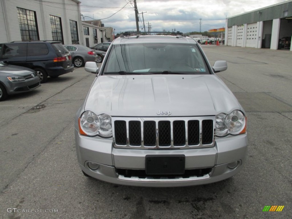 2008 Grand Cherokee Overland 4x4 - Bright Silver Metallic / Dark Khaki/Light Graystone photo #11