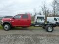  2015 4500 Tradesman Crew Cab 4x4 Chassis Flame Red
