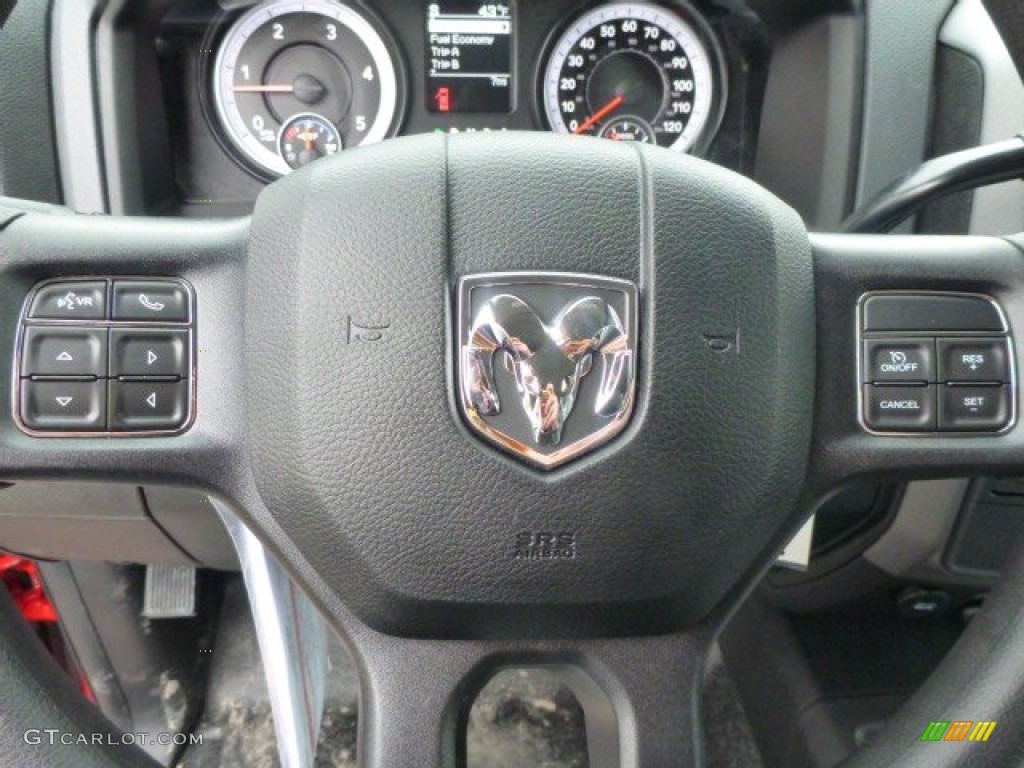 2015 Ram 4500 Tradesman Crew Cab 4x4 Chassis Black/Diesel Gray Steering Wheel Photo #99076494