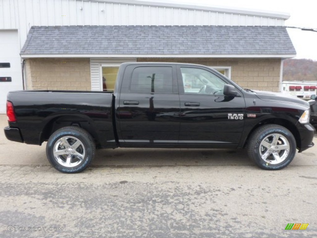 2015 1500 Express Crew Cab 4x4 - Black / Black/Diesel Gray photo #6