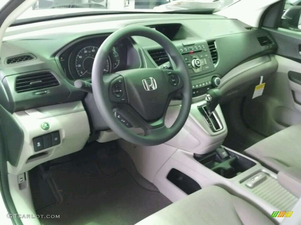 2014 CR-V LX AWD - White Diamond Pearl / Gray photo #3