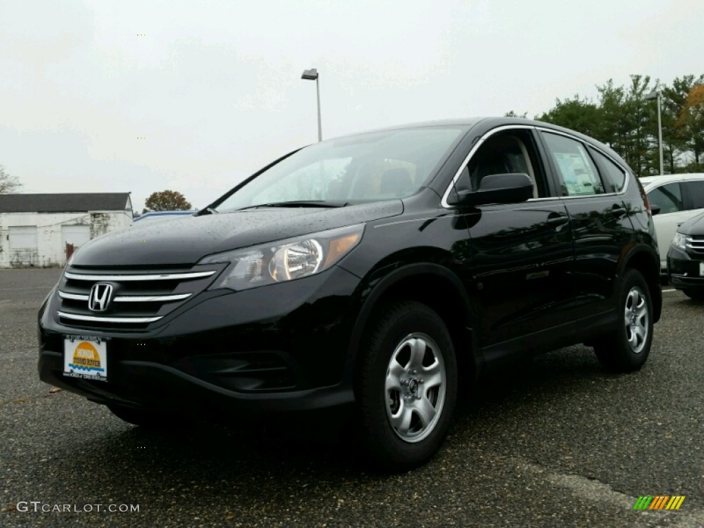 2014 CR-V LX AWD - Crystal Black Pearl / Black photo #1