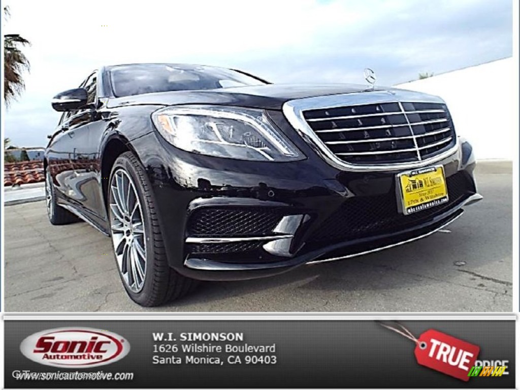 2015 S 550 Sedan - Black / Silk Beige/Espresso Brown photo #1