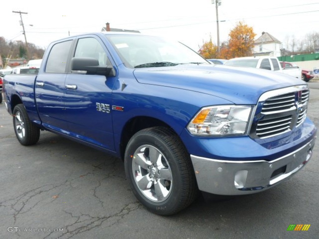 Blue Streak Pearl 2015 Ram 1500 Big Horn Crew Cab 4x4 Exterior Photo #99077182