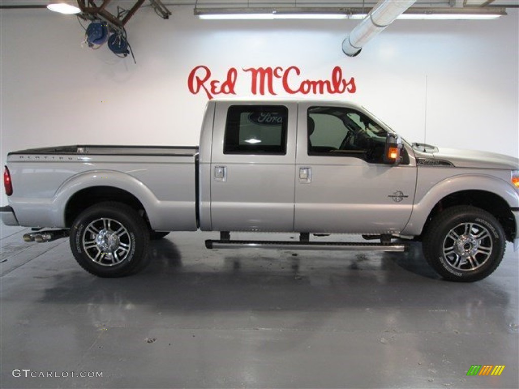 2015 F250 Super Duty Lariat Crew Cab 4x4 - Ingot Silver / Steel photo #10