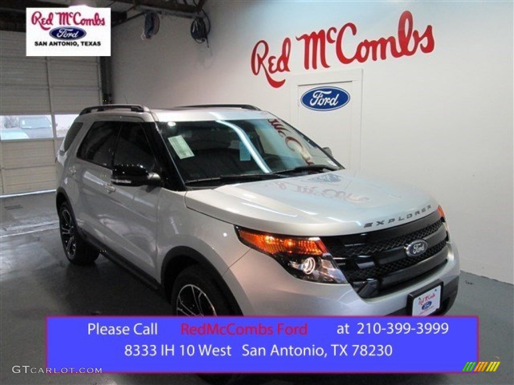 2015 Explorer Sport 4WD - Ingot Silver / Sport Charcoal Black photo #1