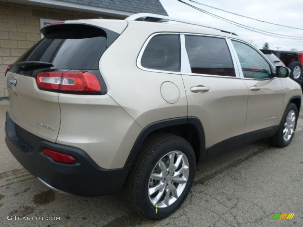2015 Cherokee Limited 4x4 - Cashmere Pearl / Black/Light Frost Beige photo #5