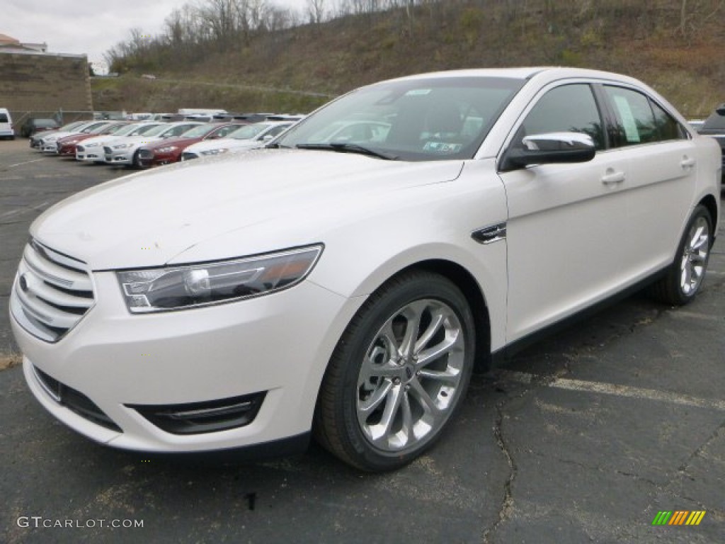 White Platinum Metallic 2015 Ford Taurus Limited AWD Exterior Photo #99081018