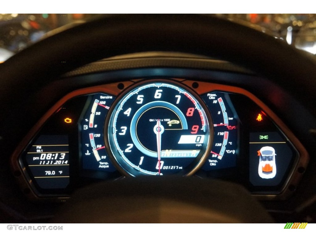 2015 Lamborghini Aventador LP 700-4 Roadster Gauges Photo #99083178
