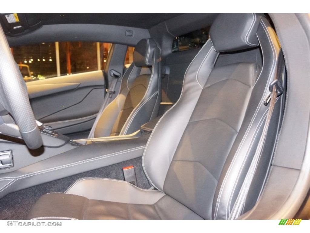 Nero Ade Interior 2012 Lamborghini Aventador LP 700-4 Photo #99084321