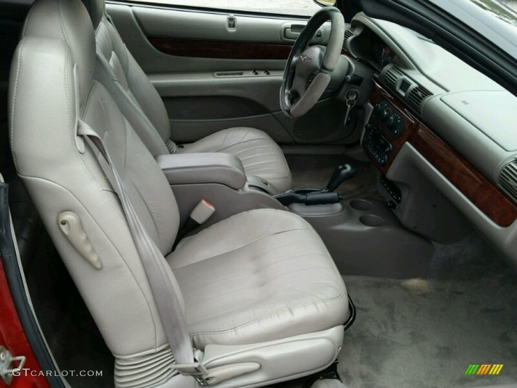 2001 Sebring LXi Convertible - Dark Garnet Red Pearlcoat / Taupe photo #11