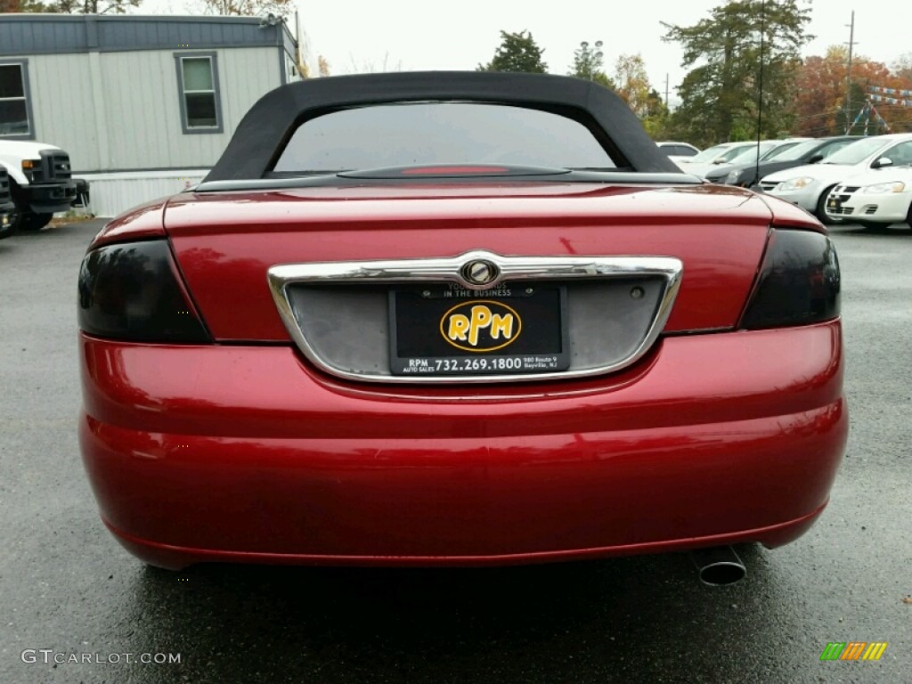 2001 Sebring LXi Convertible - Dark Garnet Red Pearlcoat / Taupe photo #14