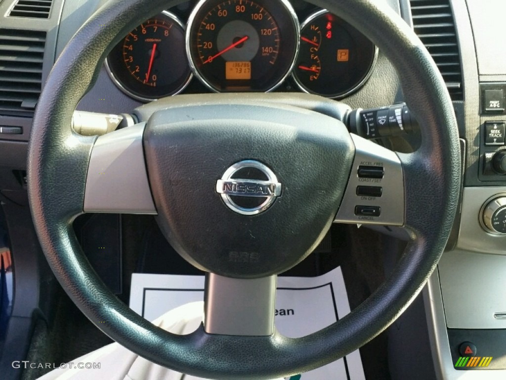 2005 Altima 2.5 S - Majestic Blue Metallic / Blond photo #16