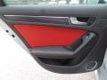 Black/Magma Red 2015 Audi S4 Premium Plus 3.0 TFSI quattro Door Panel
