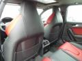 Black/Magma Red Rear Seat Photo for 2015 Audi S4 #99091746