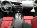 Black/Magma Red Dashboard Photo for 2015 Audi S4 #99091794