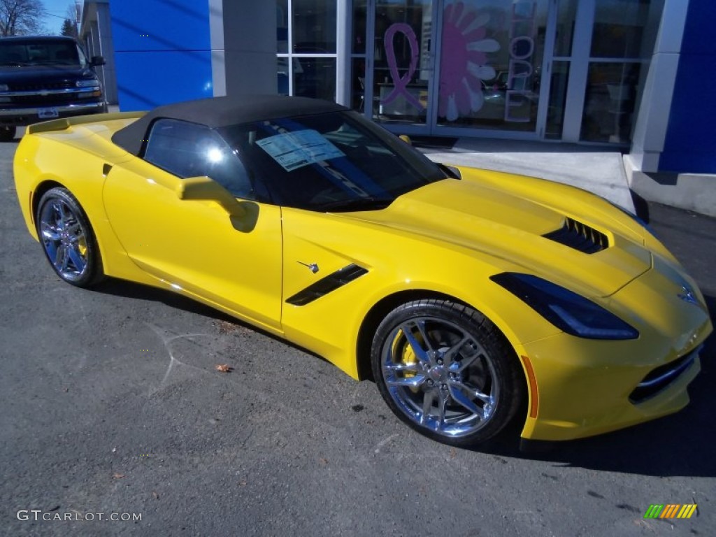 Velocity Yellow Tintcoat 2015 Chevrolet Corvette Stingray Convertible Z51 Exterior Photo #99092130