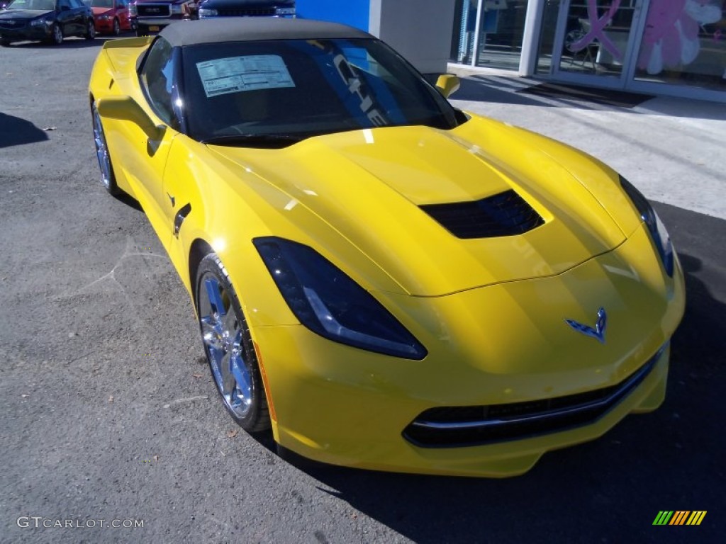Velocity Yellow Tintcoat 2015 Chevrolet Corvette Stingray Convertible Z51 Exterior Photo #99092190