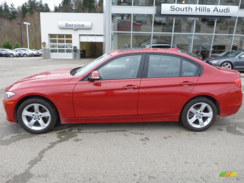 2014 3 Series 328i xDrive Sedan - Melbourne Red Metallic / Black photo #2