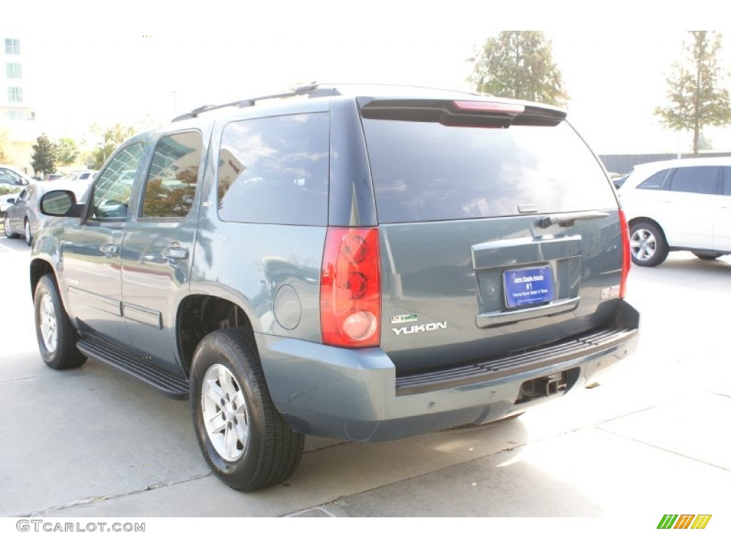 2009 Yukon SLT 4x4 - Stealth Gray Metallic / Ebony photo #6