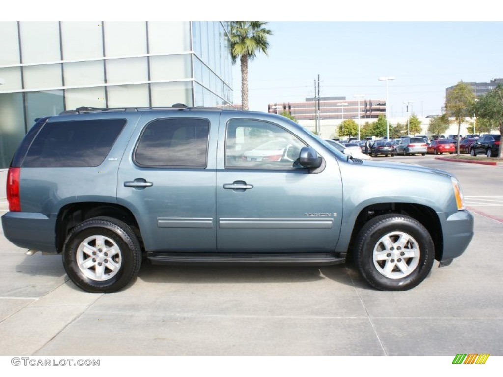 2009 Yukon SLT 4x4 - Stealth Gray Metallic / Ebony photo #9