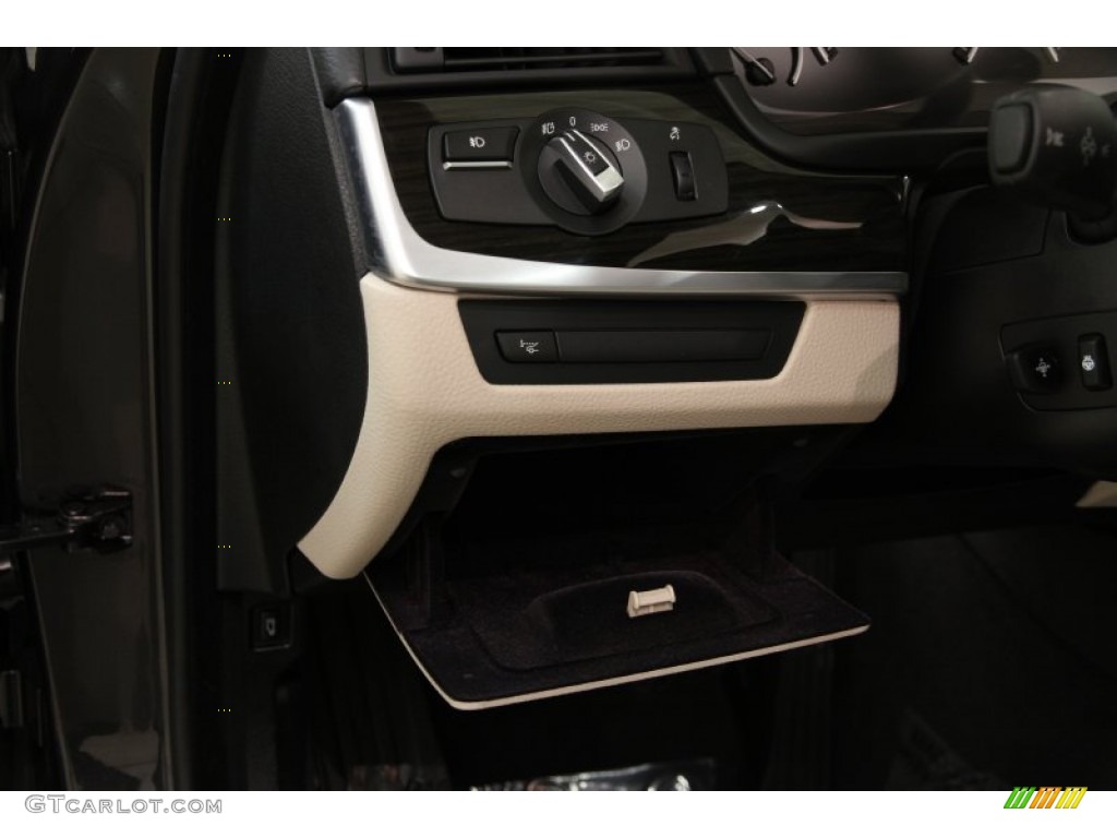 2014 5 Series 535d xDrive Sedan - Dark Graphite Metallic / Ivory White/Black photo #6