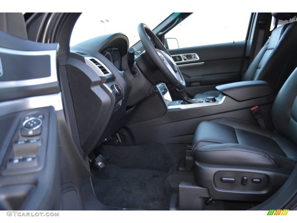 2015 Explorer XLT 4WD - Magnetic / Charcoal Black photo #6