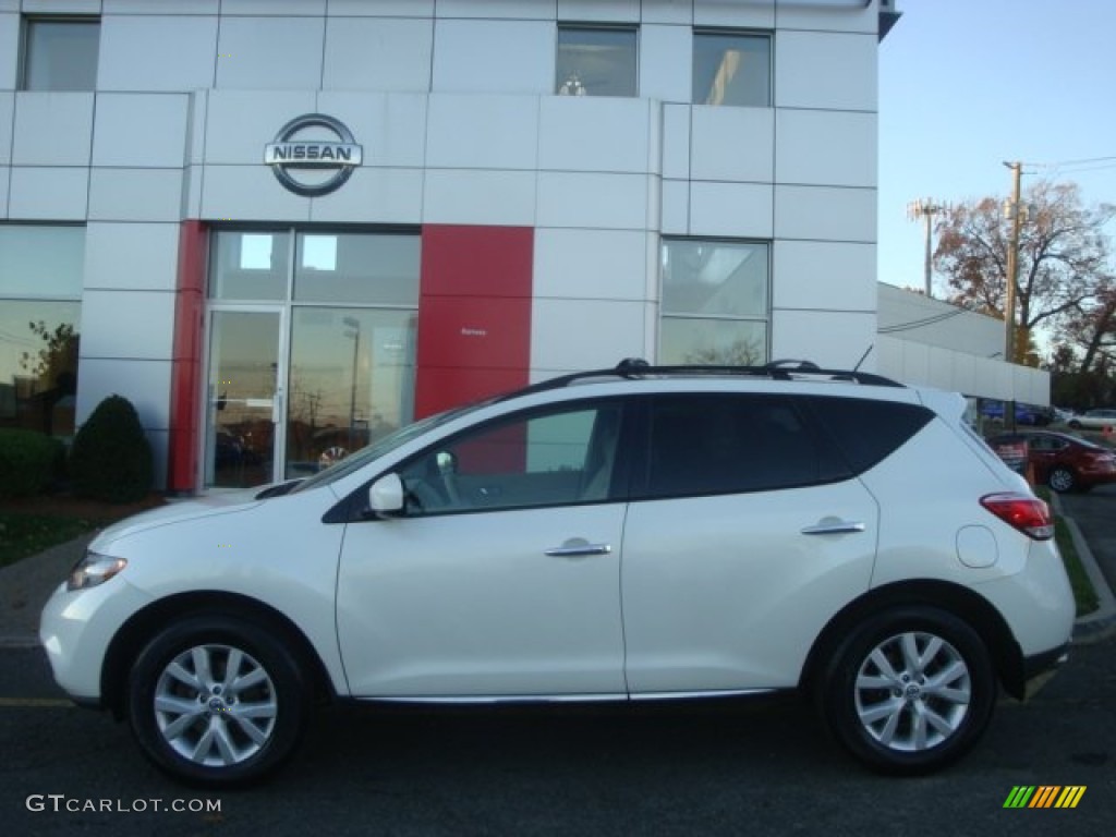 2012 Murano SL AWD - Pearl White / Beige photo #8