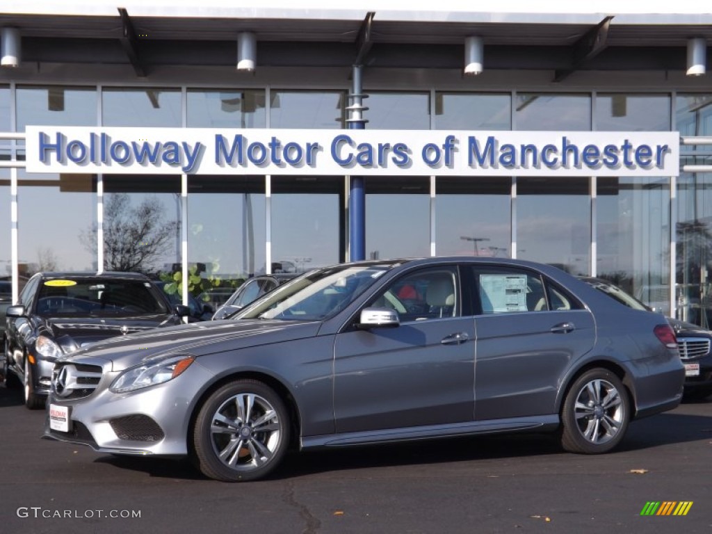 2015 E 250 Blutec Sedan - Palladium Silver Metallic / Silk Beige/Espresso Brown photo #1
