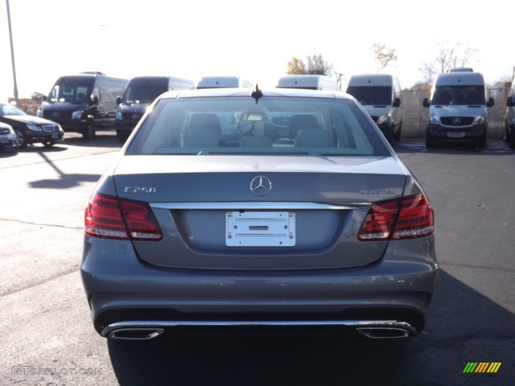 2015 E 250 Blutec Sedan - Palladium Silver Metallic / Silk Beige/Espresso Brown photo #4