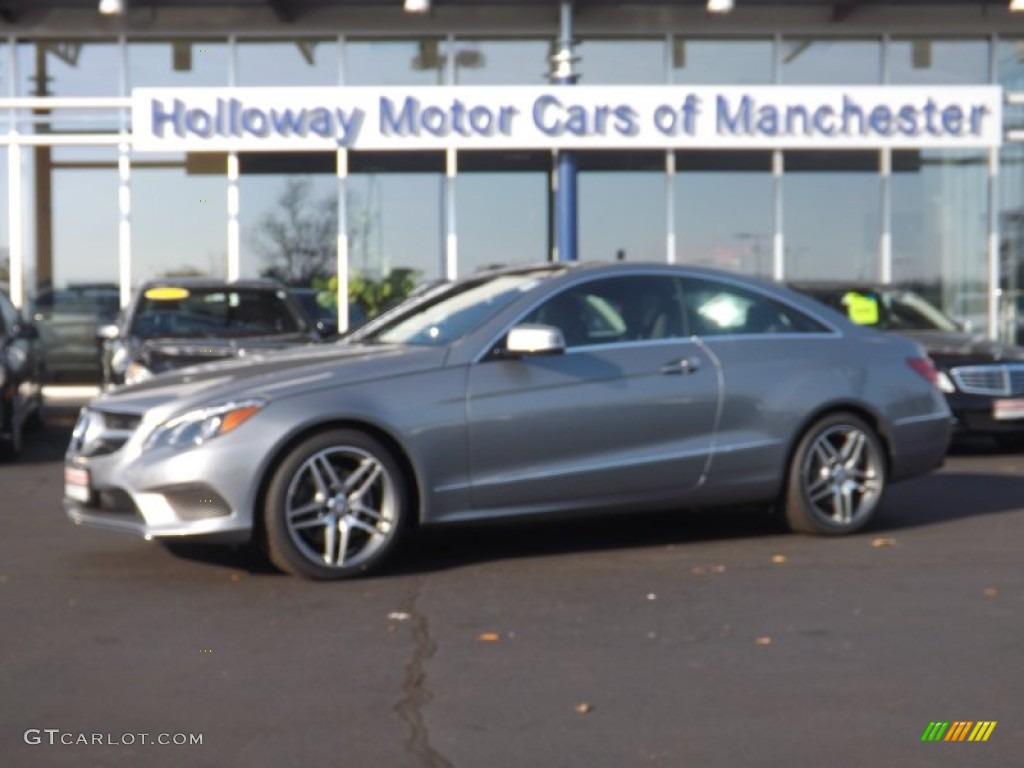 2015 E 400 4Matic Coupe - Palladium Silver Metallic / Espresso Brown/Black photo #1
