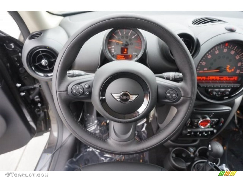 2015 Mini Countryman Cooper Carbon Black Steering Wheel Photo #99104046