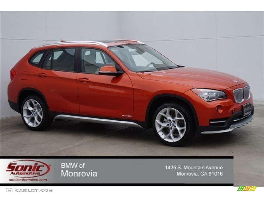 2015 X1 sDrive28i - Valencia Orange / Beige photo #1