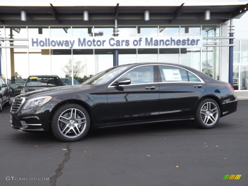 2015 S 550 4Matic Sedan - Black / Silk Beige/Espresso Brown photo #1