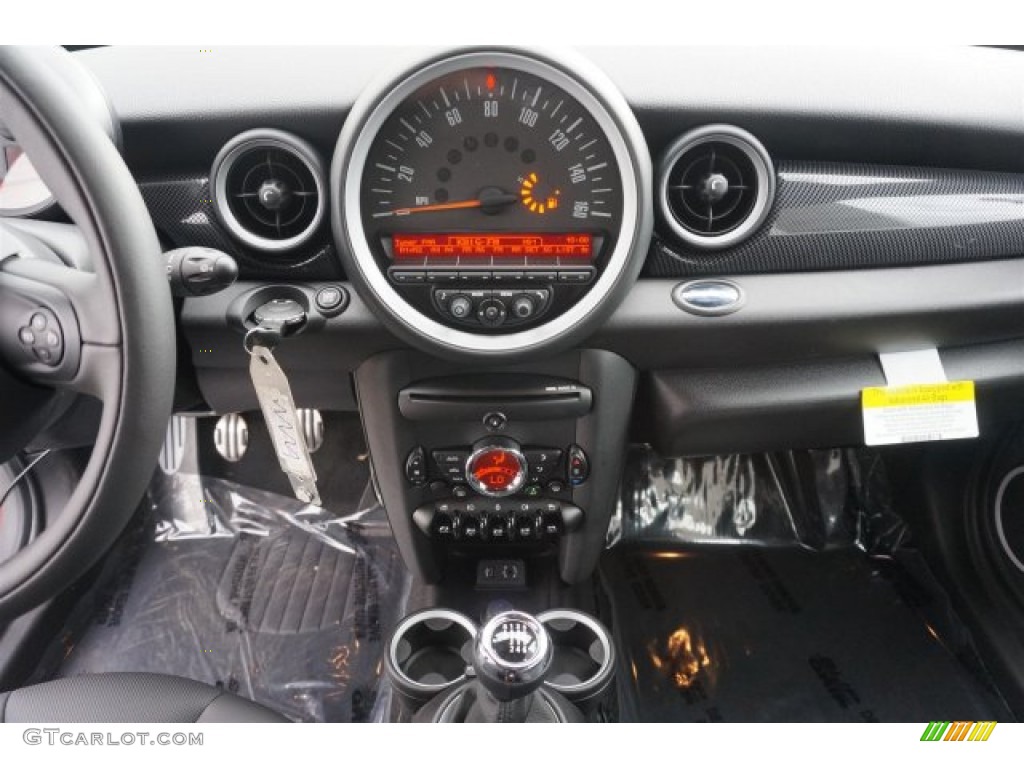 2015 Mini Coupe Cooper S Carbon Black Dashboard Photo #99108130