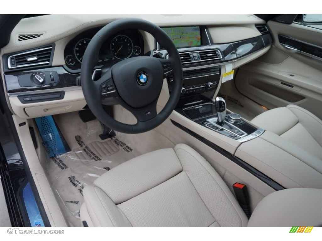 Oyster Interior 2015 BMW 7 Series 740Li Sedan Photo #99108466