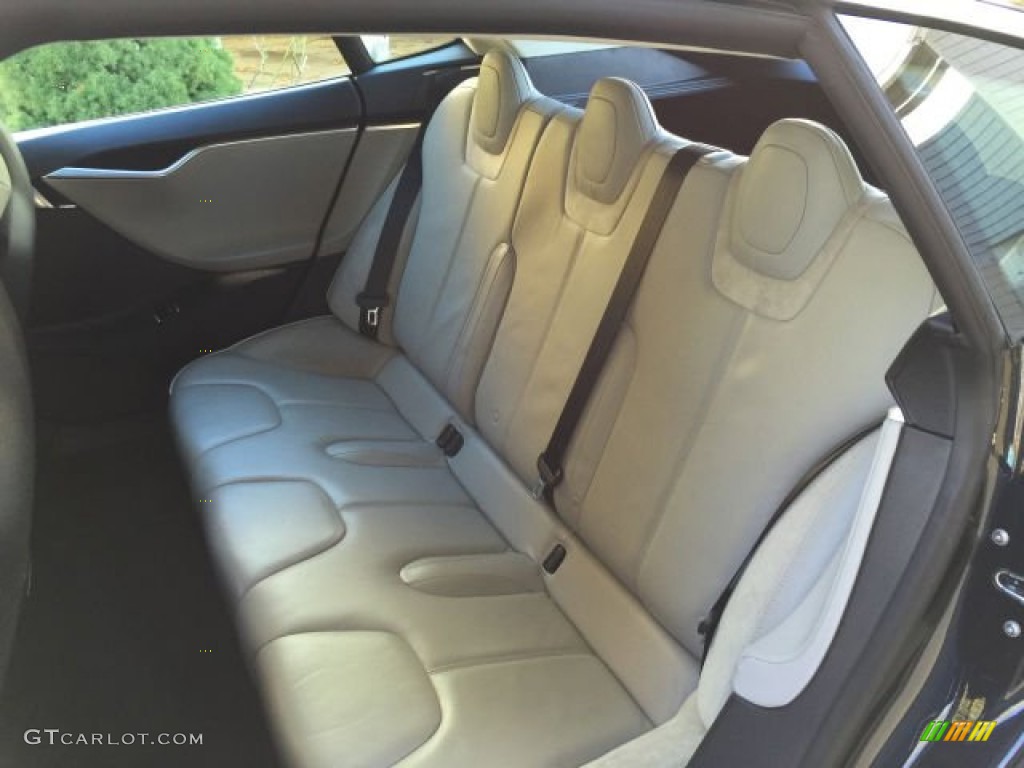Grey Interior 2013 Tesla Model S P85 Performance Photo #99108520