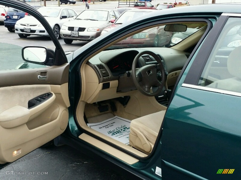 2003 Accord LX Sedan - Noble Green Pearl / Ivory photo #15