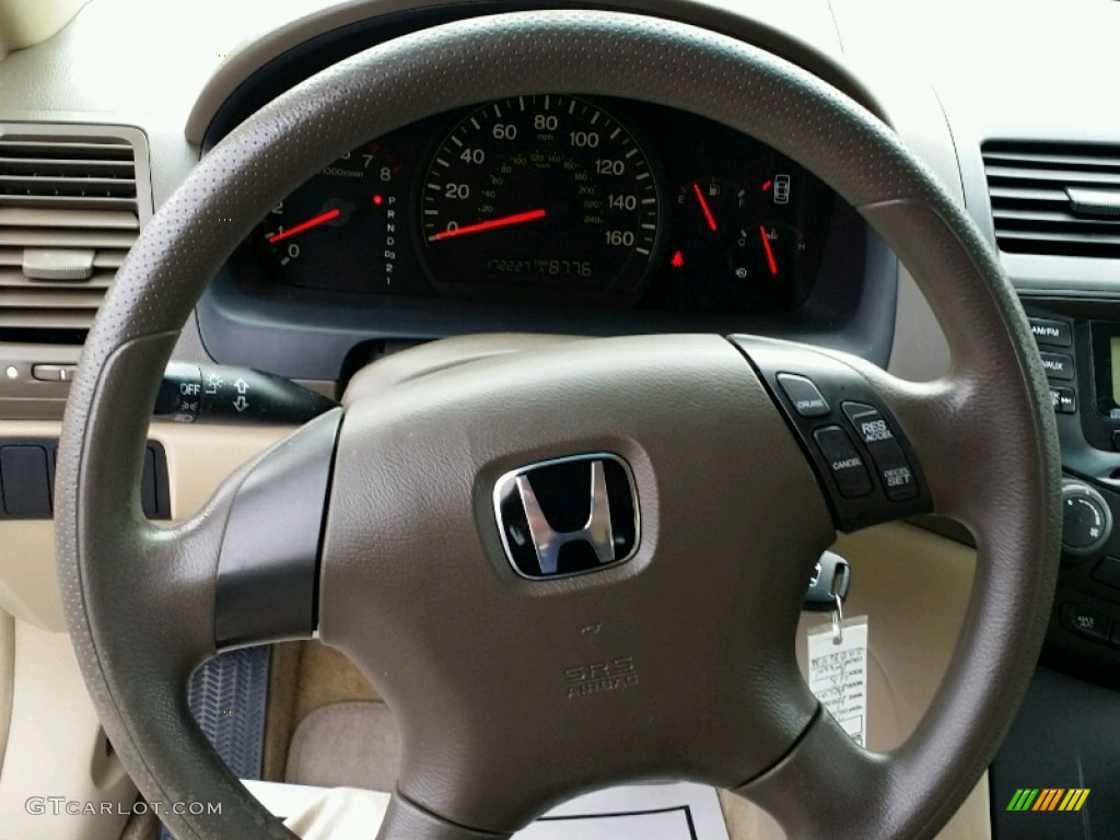 2003 Honda Accord LX Sedan Ivory Steering Wheel Photo #99108616