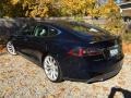 2013 Blue Metallic Tesla Model S P85 Performance  photo #14