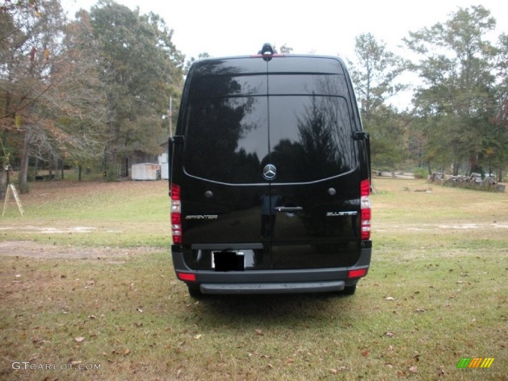 2014 Sprinter 2500 High Roof Cargo Van - Jet Black / Tunja Black photo #33