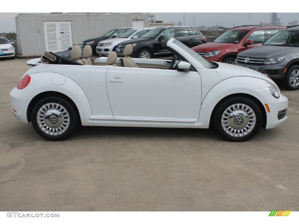 Pure White 2015 Volkswagen Beetle 1.8T Convertible Exterior Photo #99110428