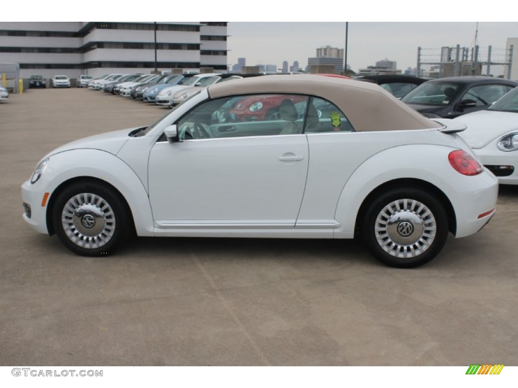 Pure White 2015 Volkswagen Beetle 1.8T Convertible Exterior Photo #99110542