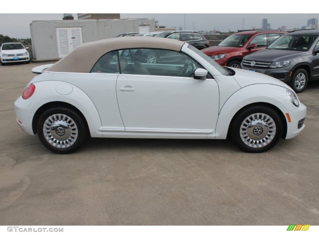 Pure White 2015 Volkswagen Beetle 1.8T Convertible Exterior Photo #99110625