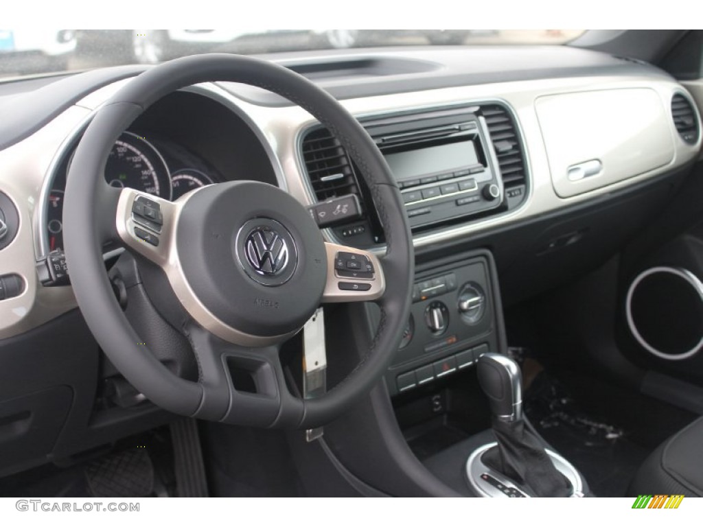 2015 Beetle 1.8T Convertible - Moonrock Silver Metallic / Titan Black photo #14