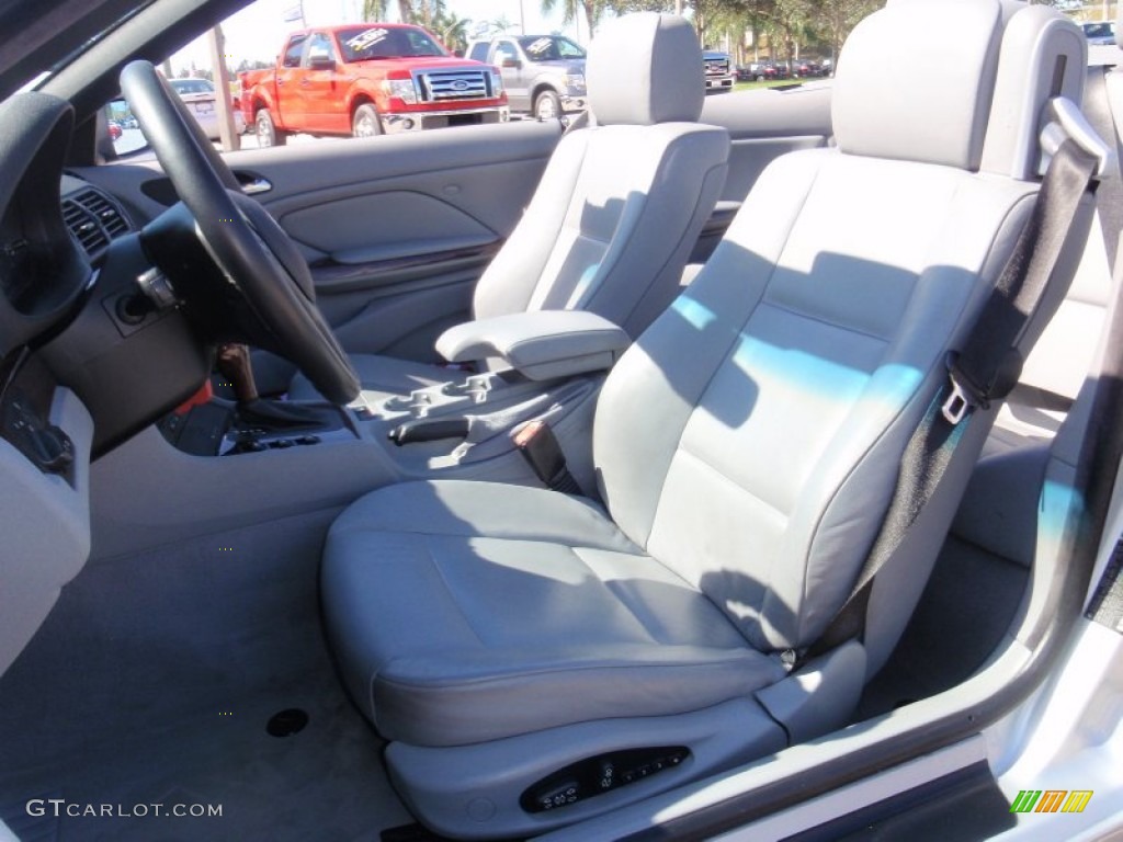 2002 3 Series 325i Convertible - Titanium Silver Metallic / Grey photo #20